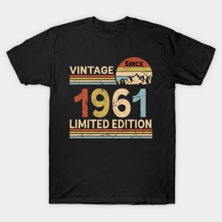 Vintage Since 1961 Limited Edition 62nd Birthday Gift Vintage Men's T-Shirt